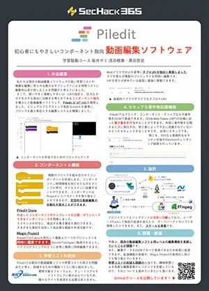 Piledit: 編集初心者にやさしいコンポーネント指向動画編集ソフトウェア