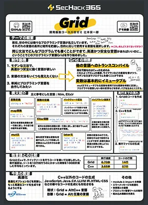 安全に書けるAltC++なプログラミング言語 Grid