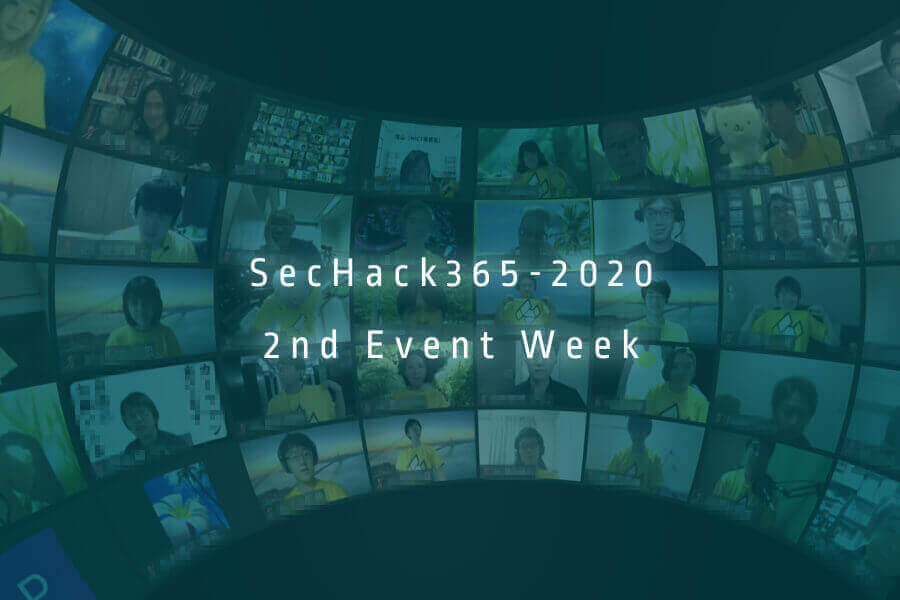 sechack365 2020 2nd event week